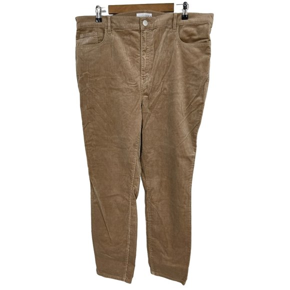 Loft High Waist Skinny Corduroy Pants Size 34 (18) - Picture 1 of 10